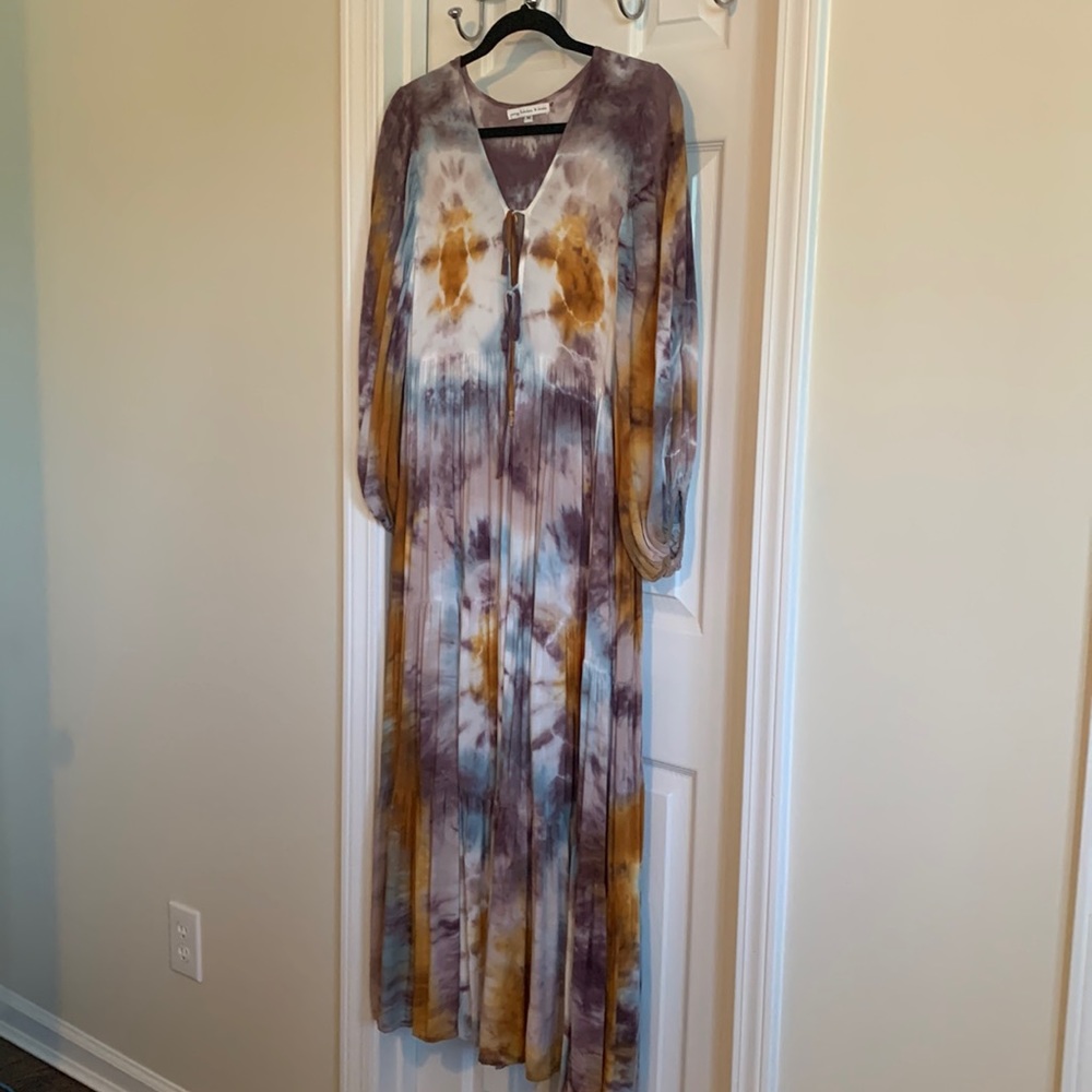 Young Fabulous and Broke tie die midi dress